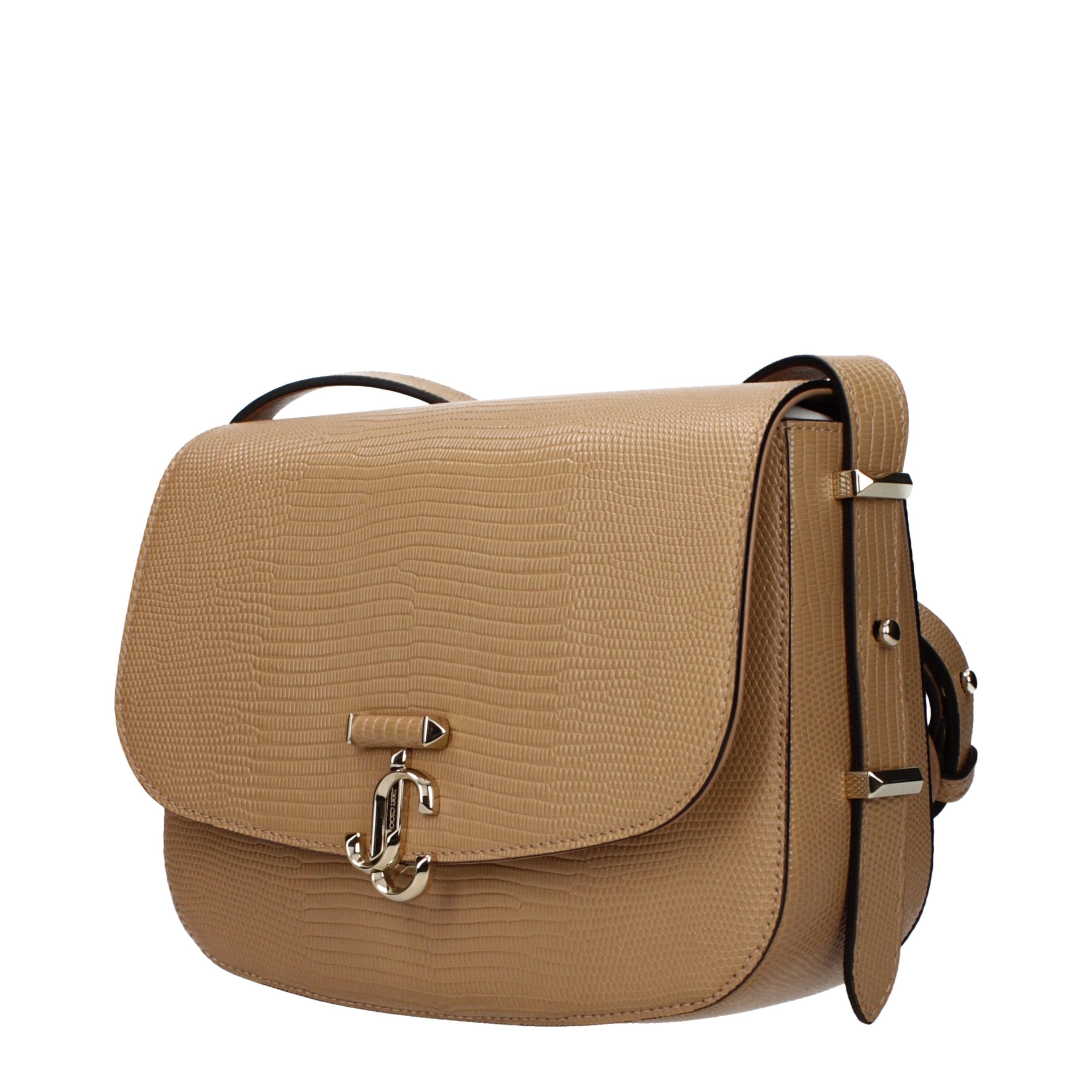 Jimmy Choo Braune Leder Umhängetasche-2