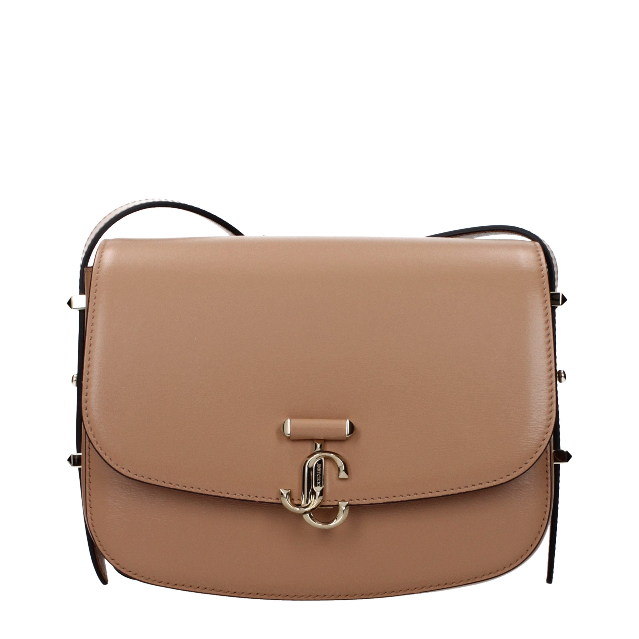 Jimmy Choo Braune Leder Umhängetasche-1