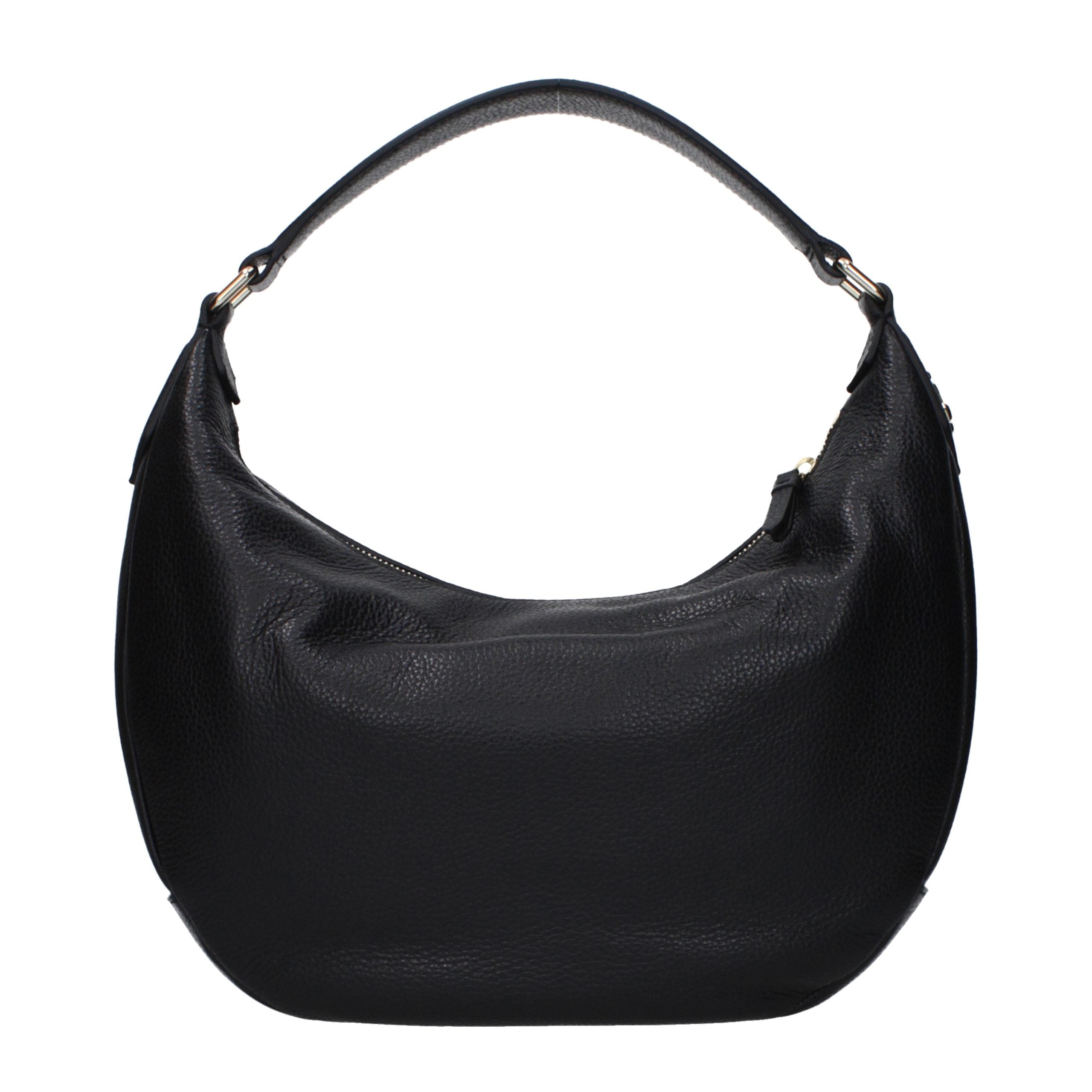 Jimmy Choo Schwarze Leder Umhängetasche-1