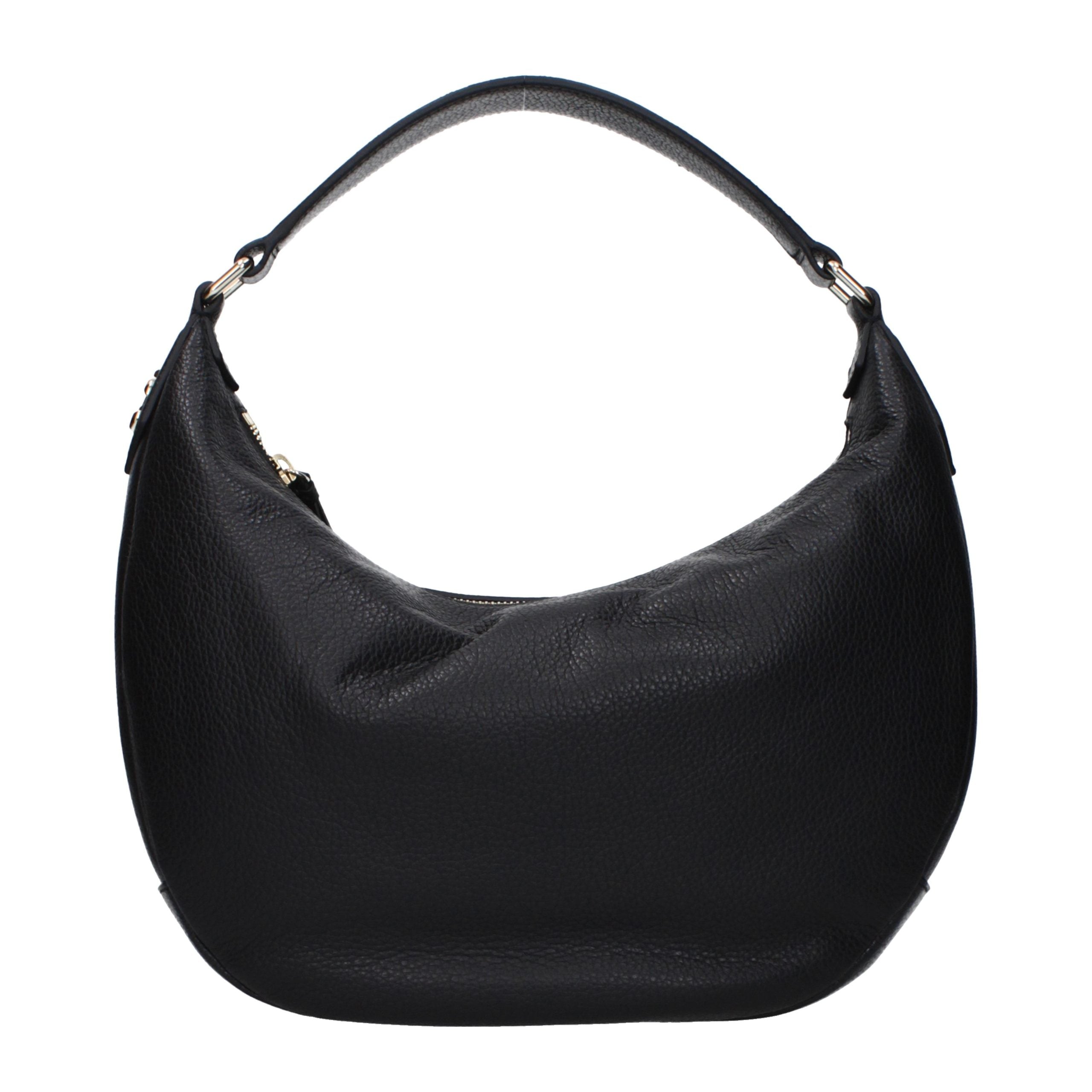Jimmy Choo Schwarze Leder Umhängetasche-3