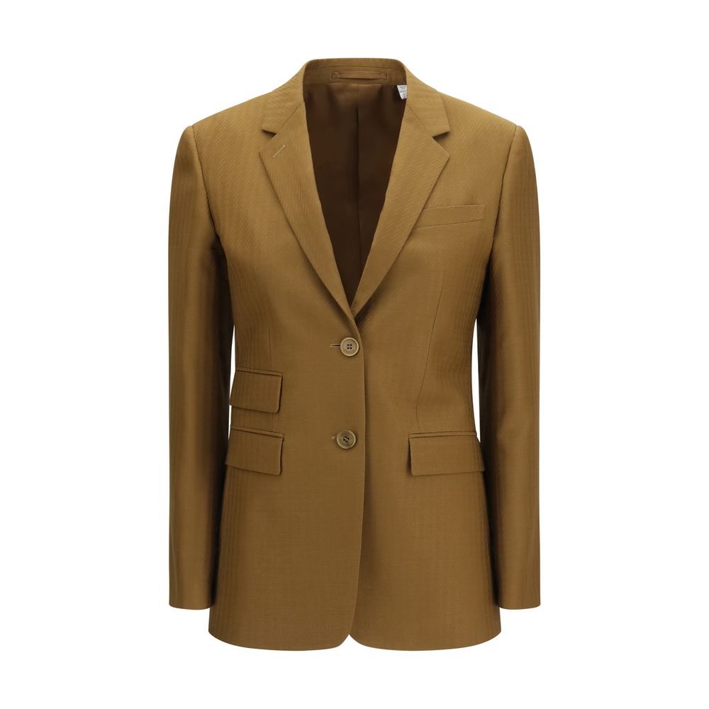 Burberry Mehrfarbiger Blazer aus Lammwolle-1