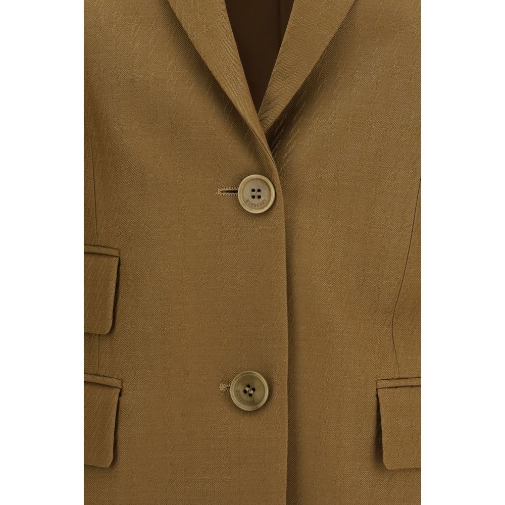 Burberry Mehrfarbiger Blazer aus Lammwolle-3