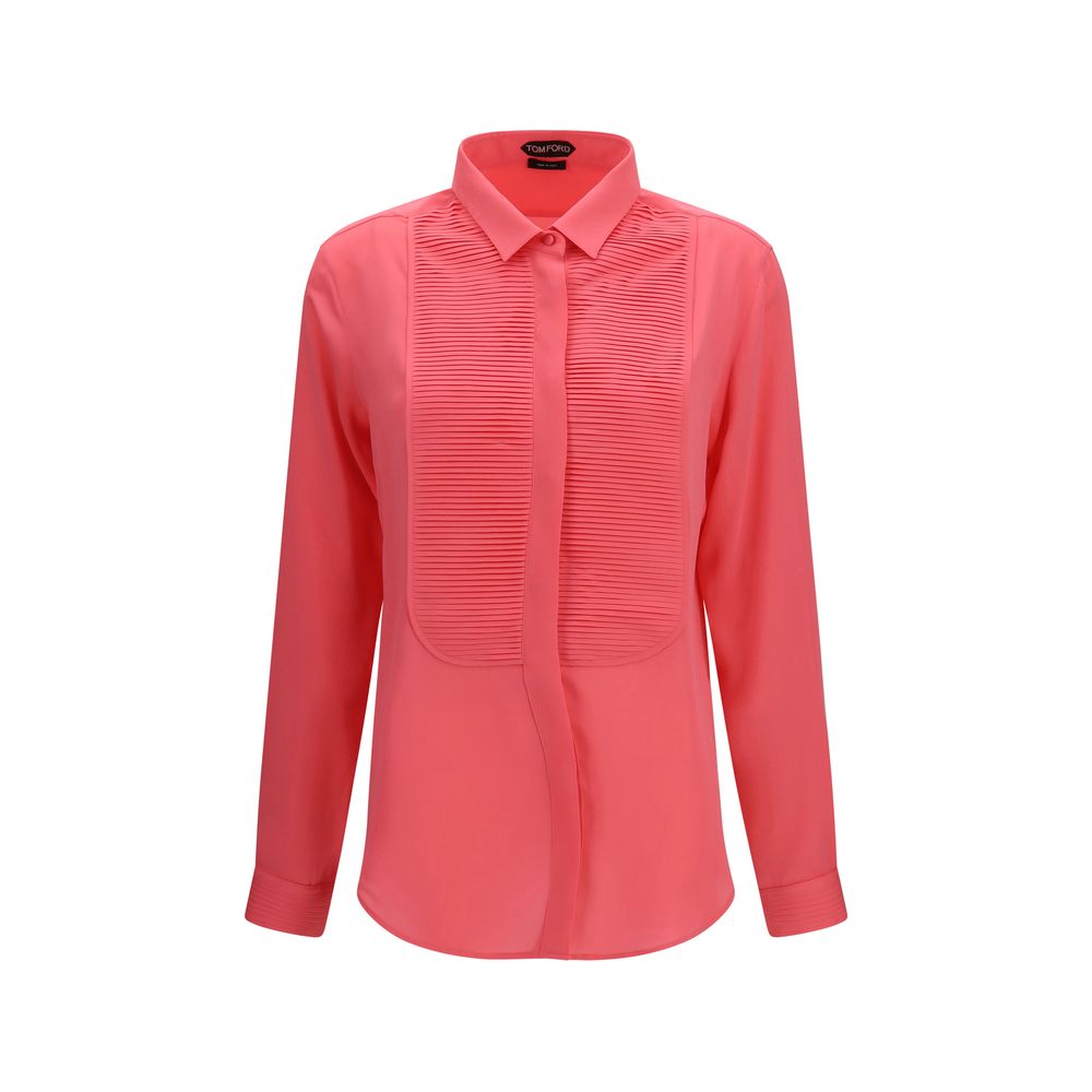 Tom Ford Mehrfarbiges Seidenhemd-1