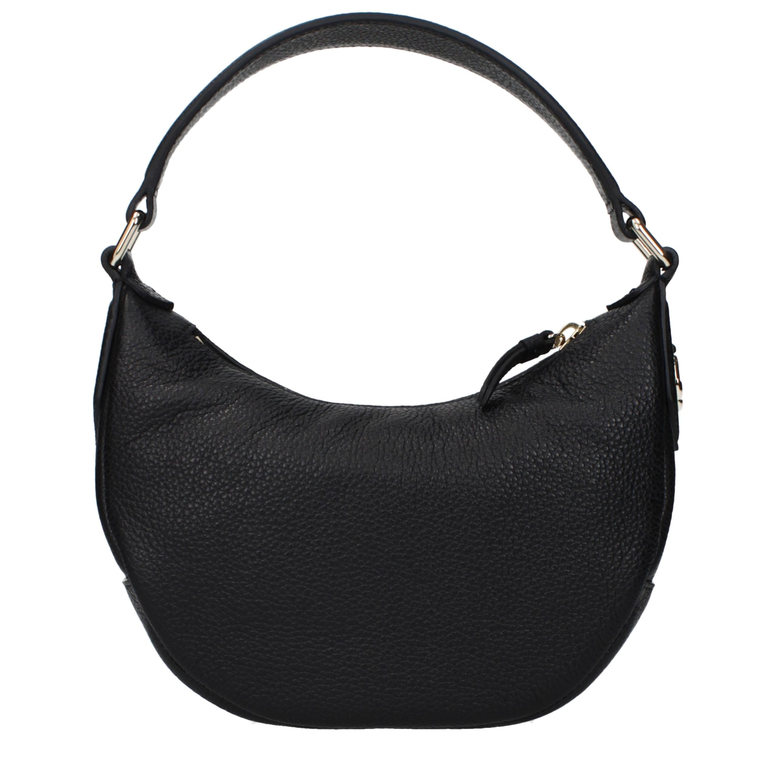 Jimmy Choo Schwarze Lederhandtasche-1