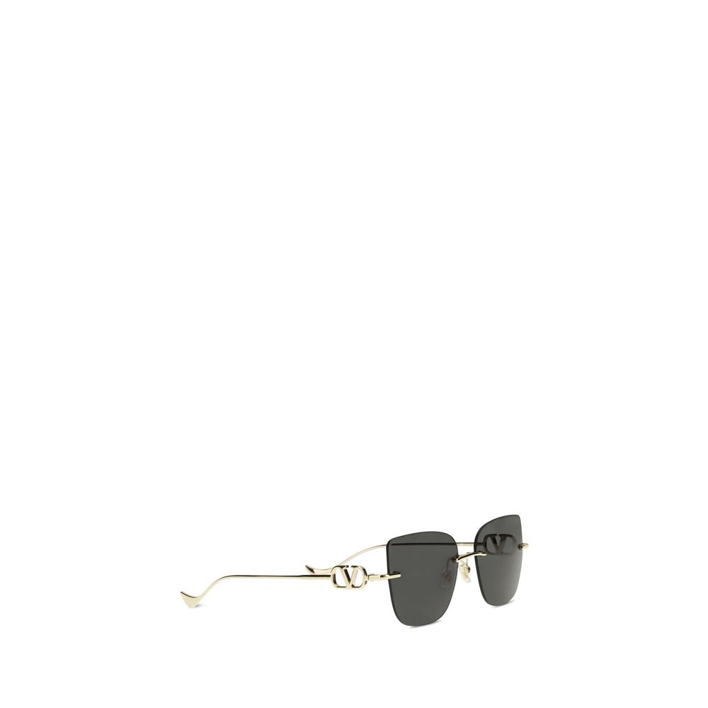 Valentino Garavani Schwarze Sonnenbrille aus Metall-2