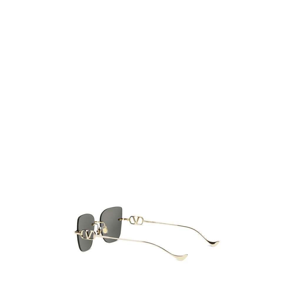 Valentino Garavani Schwarze Sonnenbrille aus Metall-3