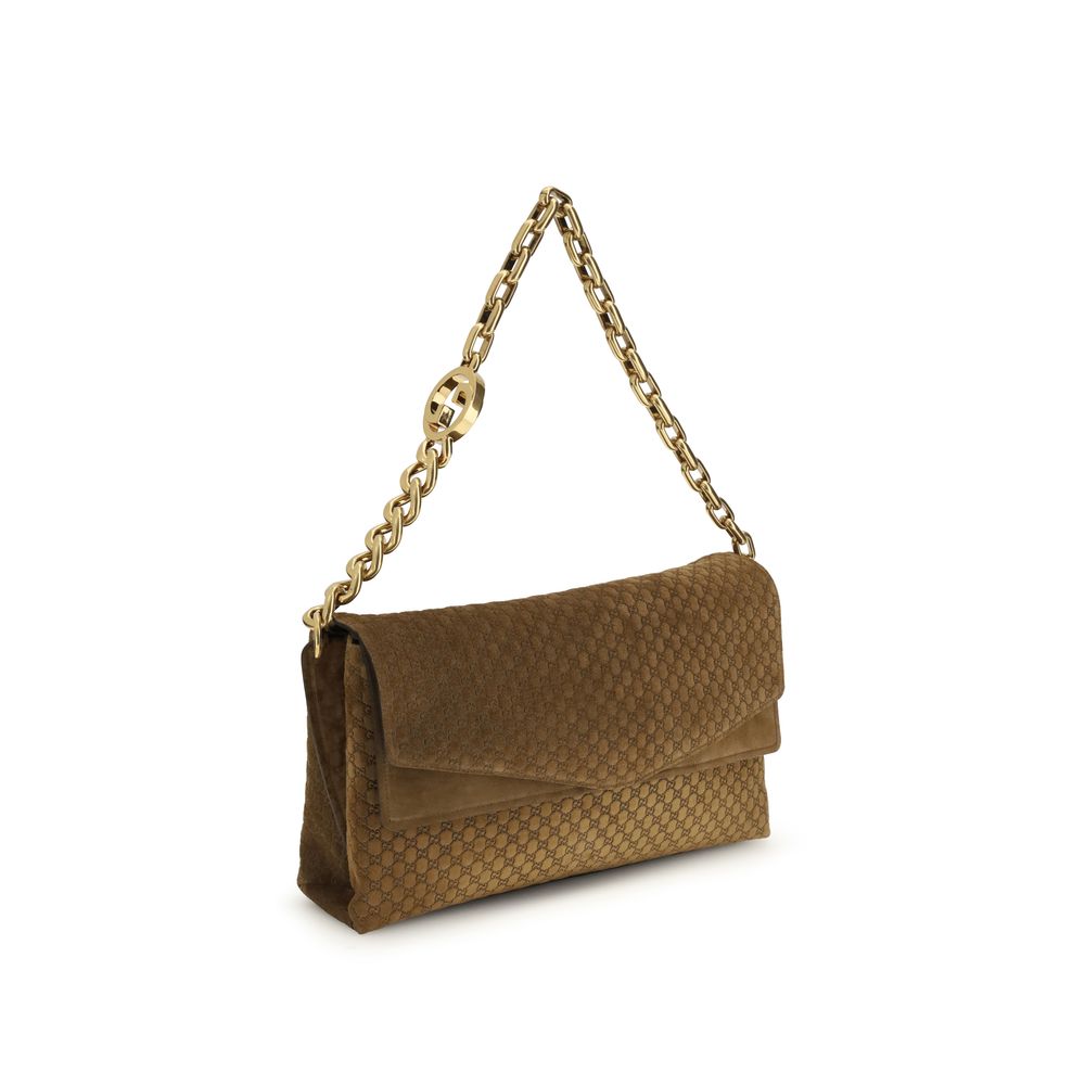 Gucci Braune Wildleder-Handtasche-2