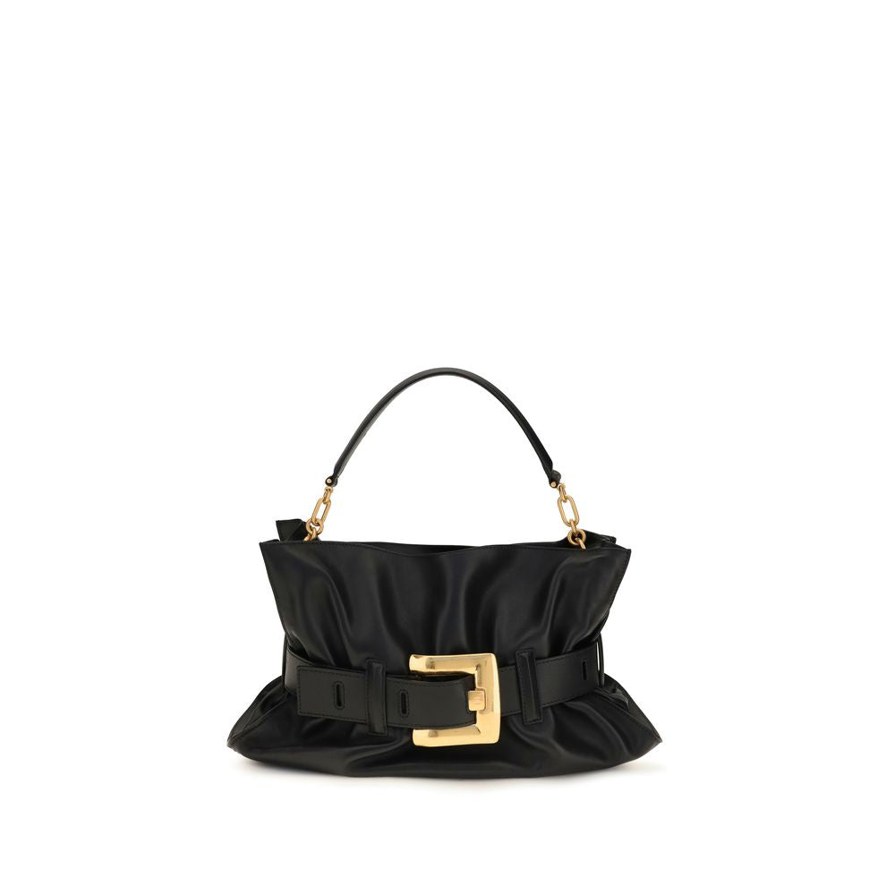 Balmain Black Bos Taurus Calfskin Shoulder Bag-1