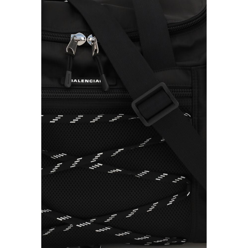 Balenciaga Schwarze Bos Taurus Kalbsleder Schultertasche-4