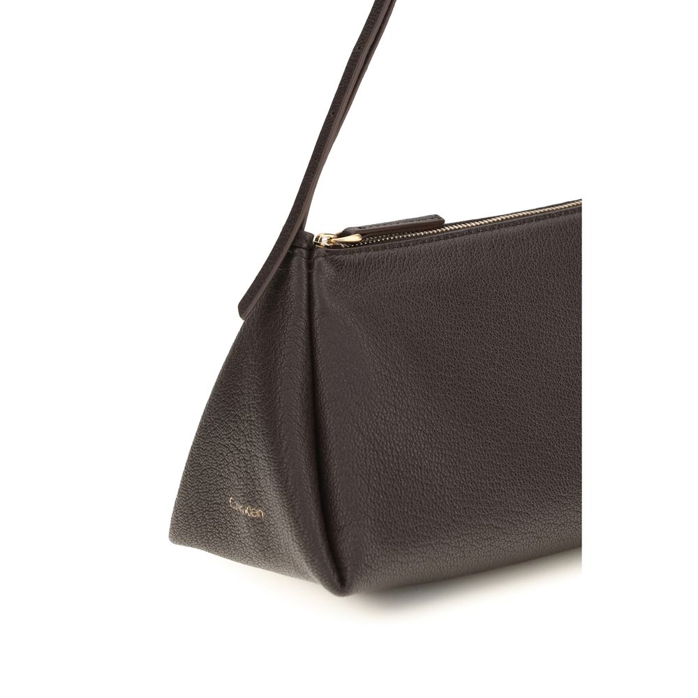 Calvin Klein Braune Kalbsleder Bos Taurus Handtasche-4