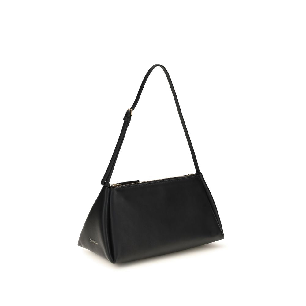 Calvin Klein Schwarze Kalbsleder Bos Taurus Handtasche-2