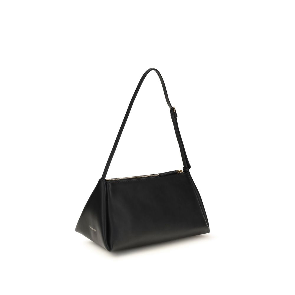 Calvin Klein Schwarze Kalbsleder Bos Taurus Handtasche-3