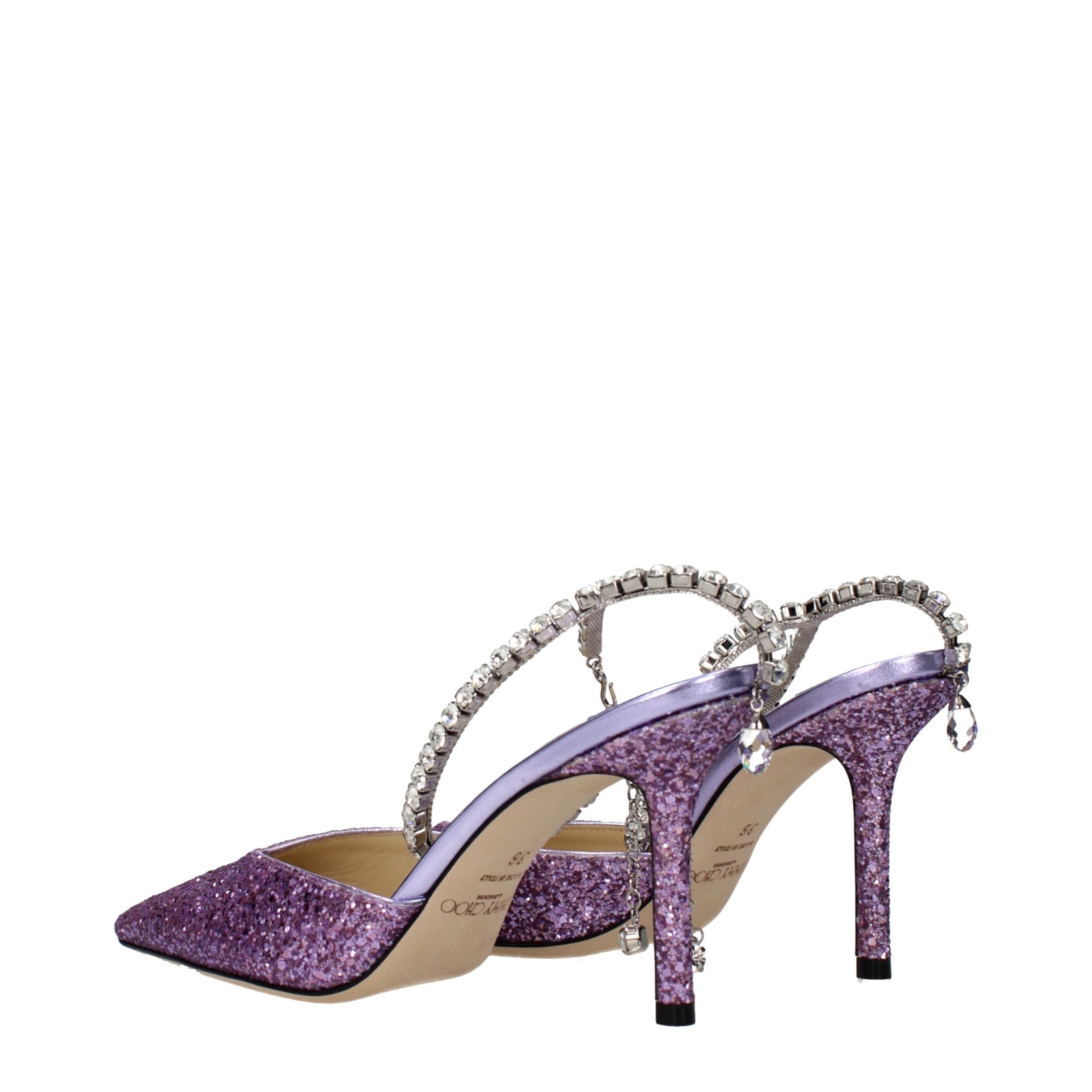 Jimmy Choo Violette Plateau-Sandalen mit Stiletto-Absatz aus Kunststoff-4