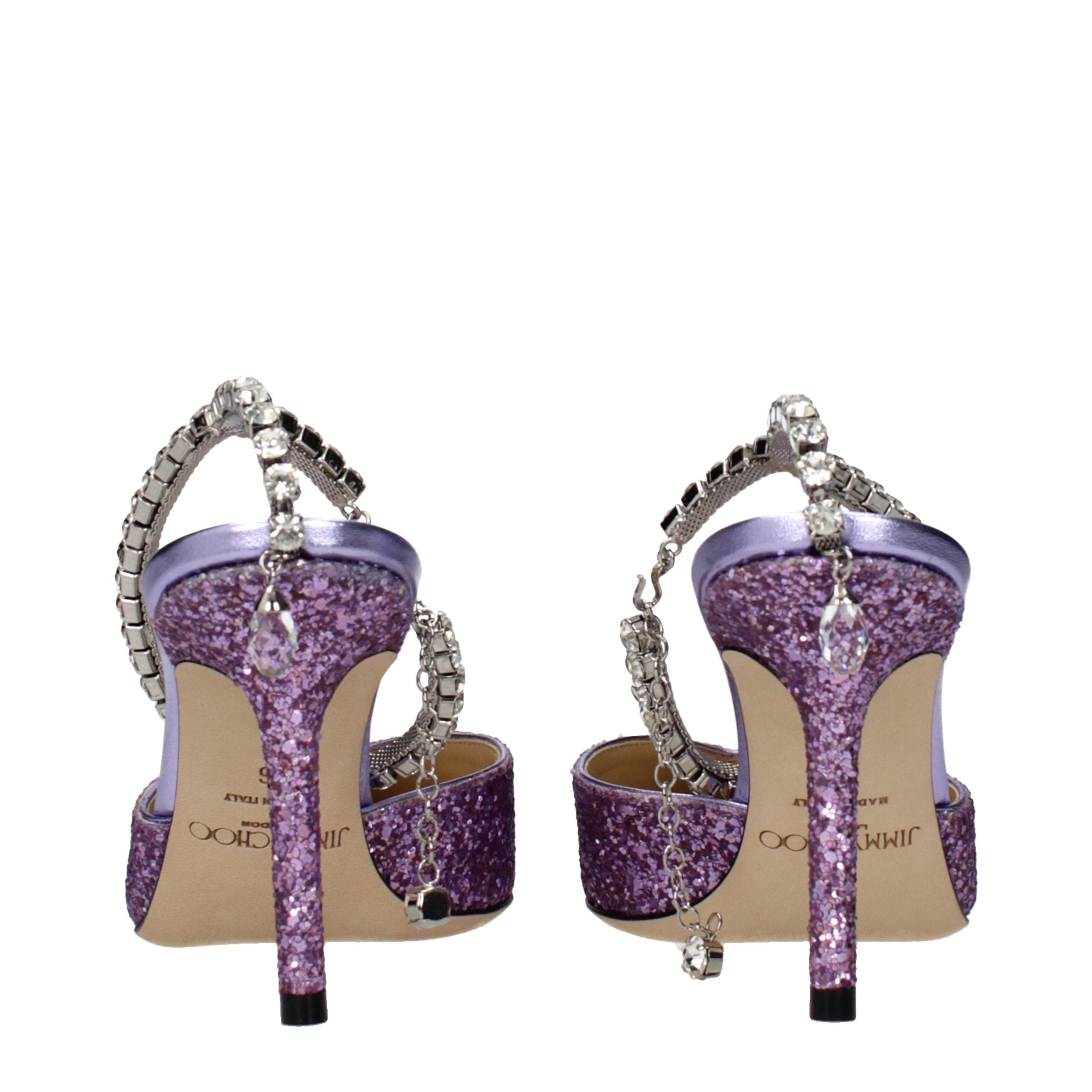 Jimmy Choo Violette Plateau-Sandalen mit Stiletto-Absatz aus Kunststoff-5