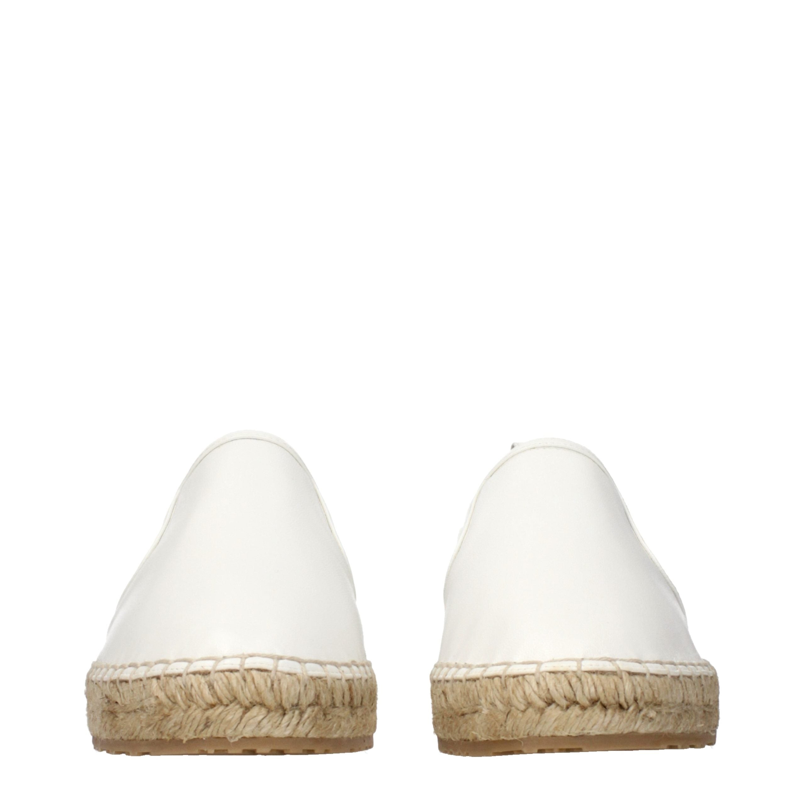 Jimmy Choo White Leather Espadrilles-3