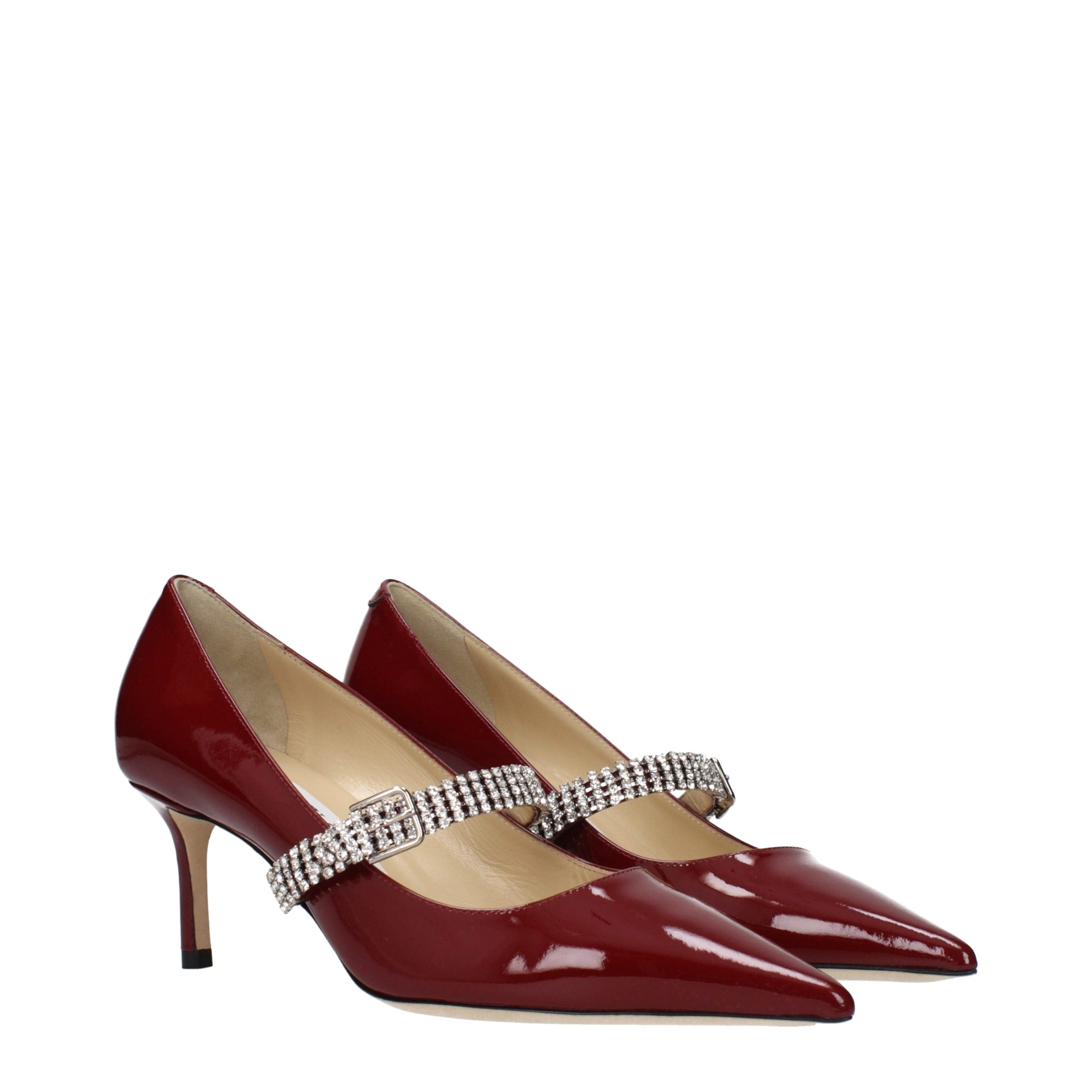 Jimmy Choo Rote Leder Pumps mit hohem Absatz-2