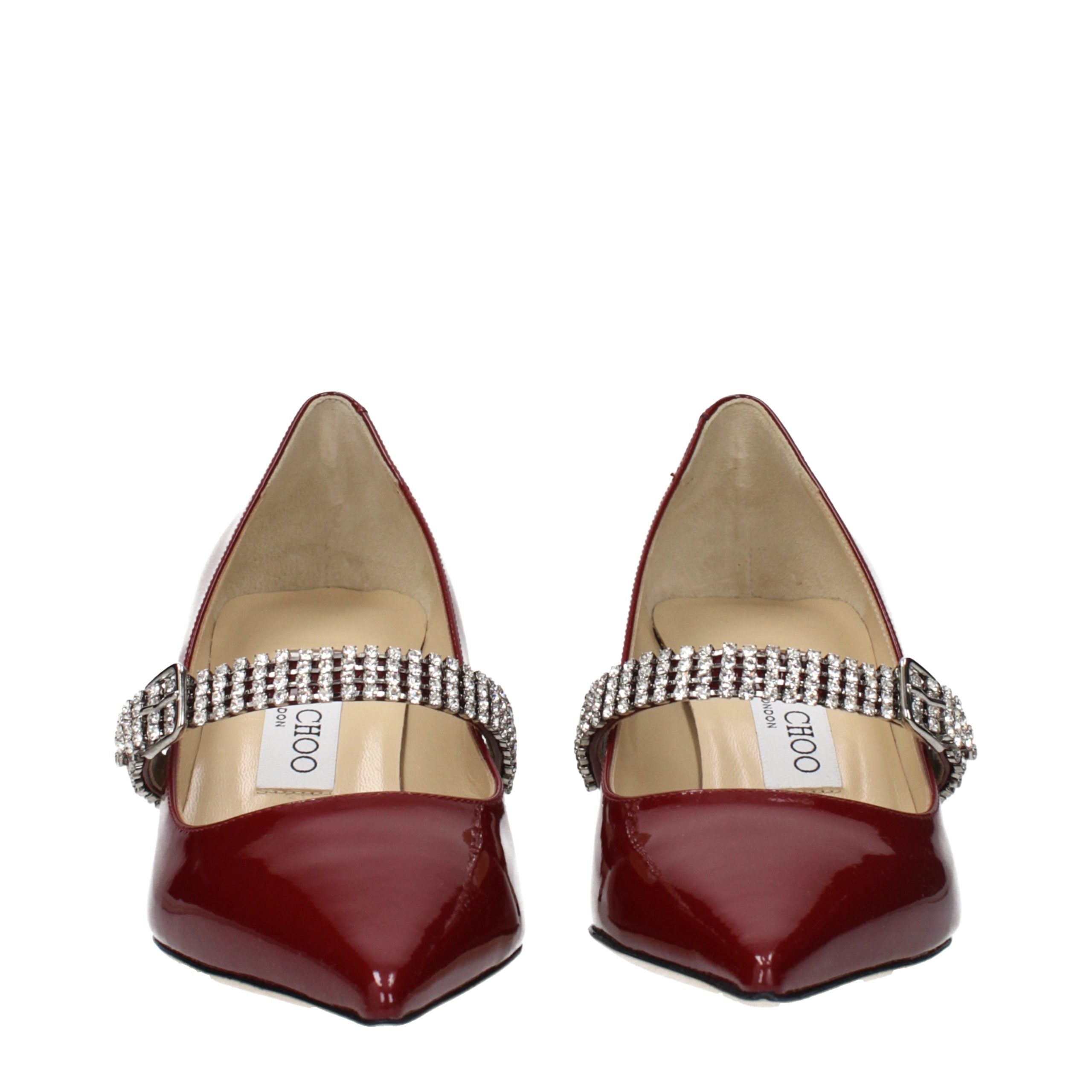 Jimmy Choo Rote Leder Pumps mit hohem Absatz-3
