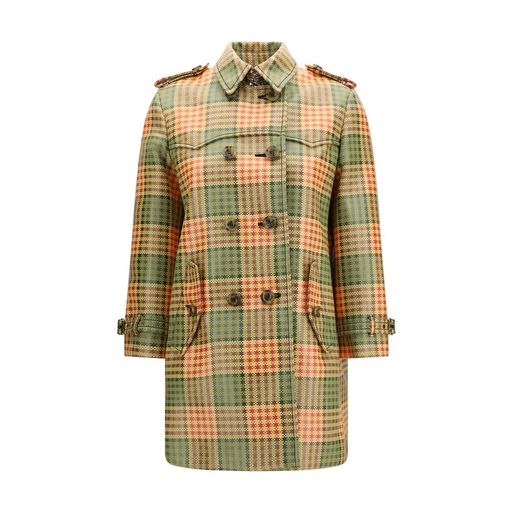 Burberry Mehrfarbiger Trenchcoat aus Polyester-1