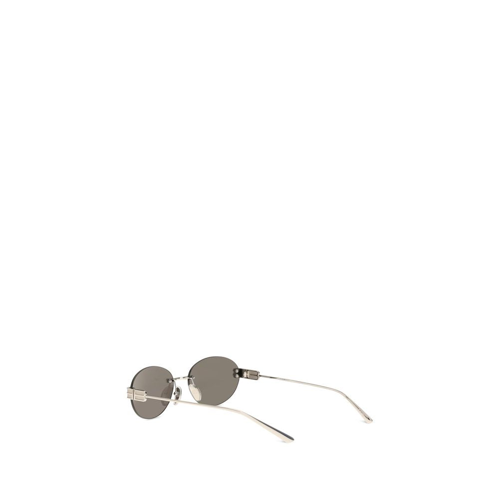 Balenciaga Sonnenbrille aus silbernem Metall-3