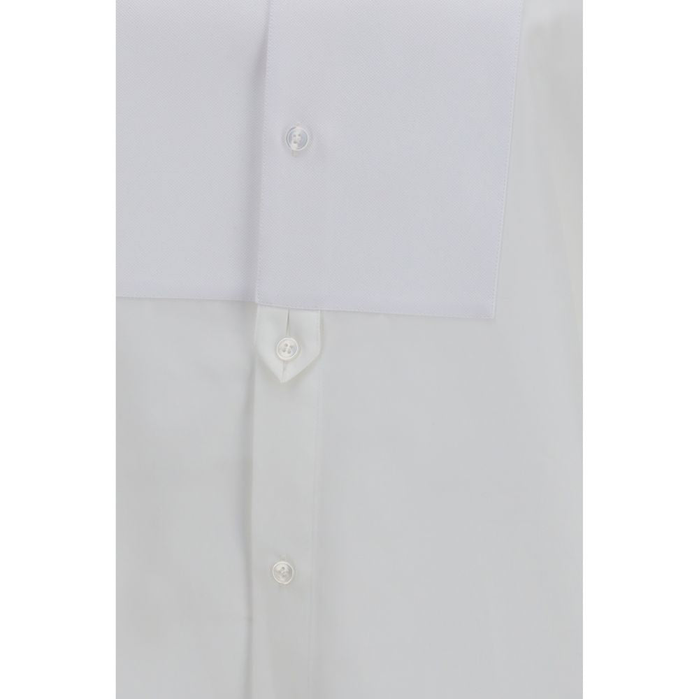 Saint Laurent Weißes Baumwollkleidhemd-3