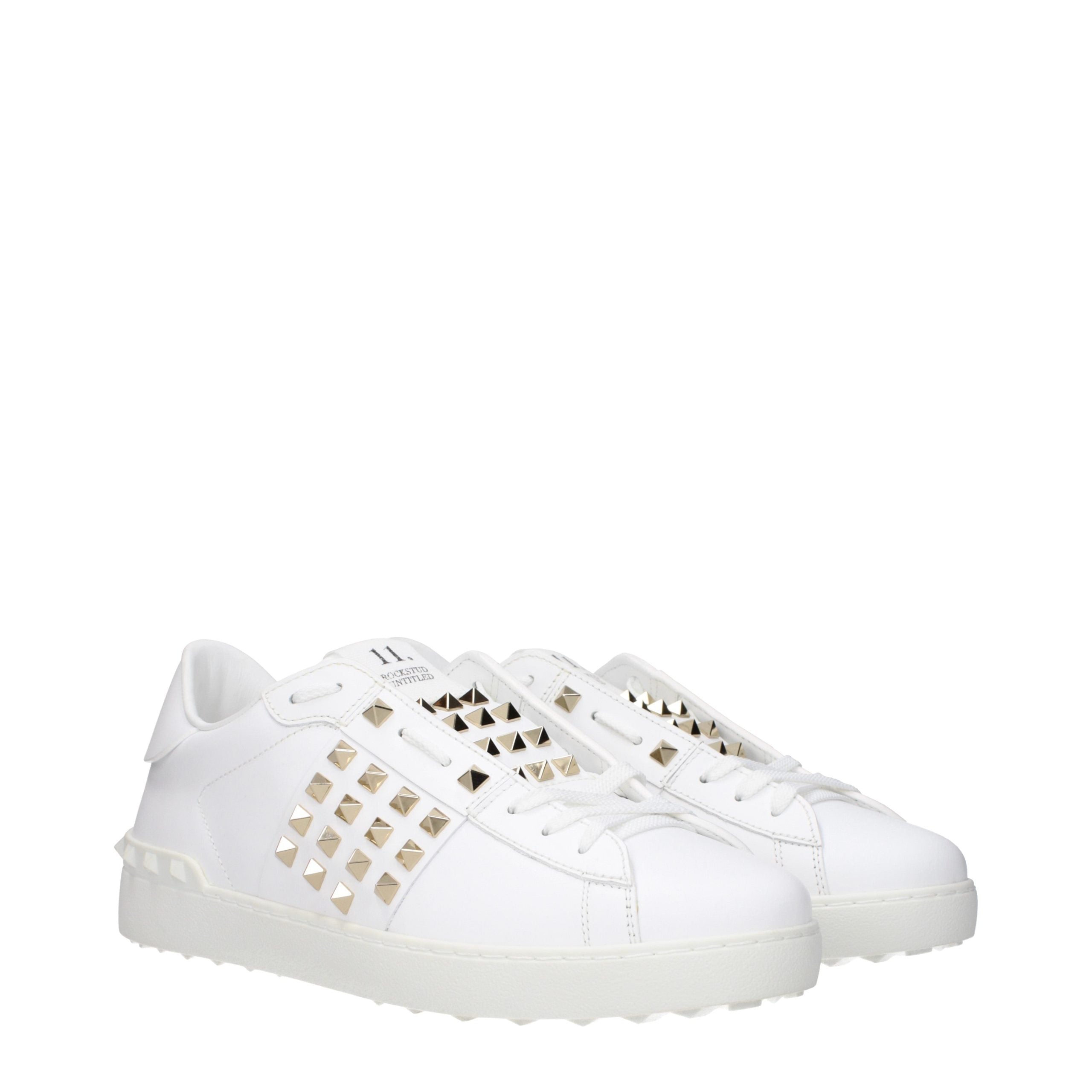 Valentino Garavani White Leather Low-Top Sneakers-2