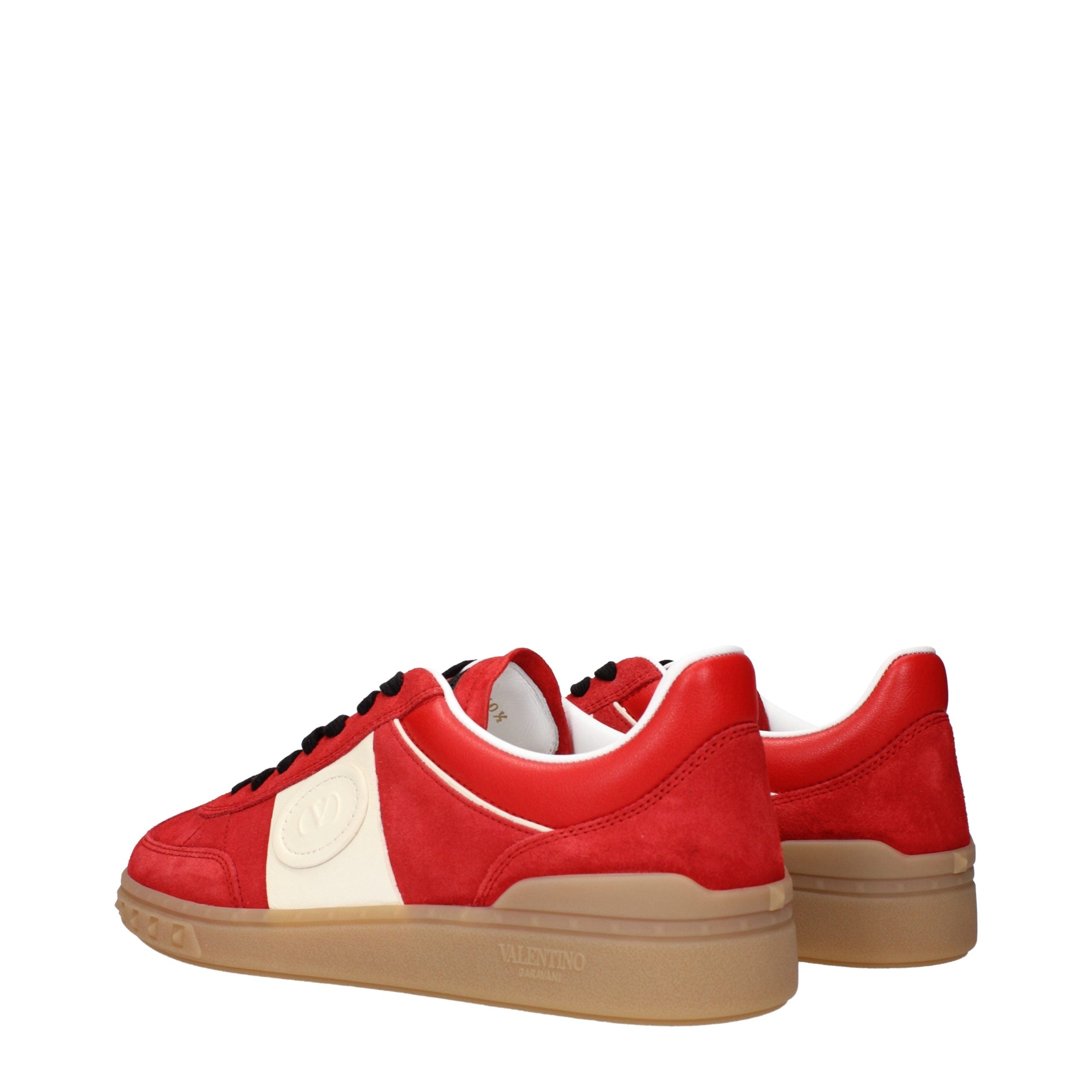 Valentino Garavani Rote Leder Low-Top-Sneaker-4