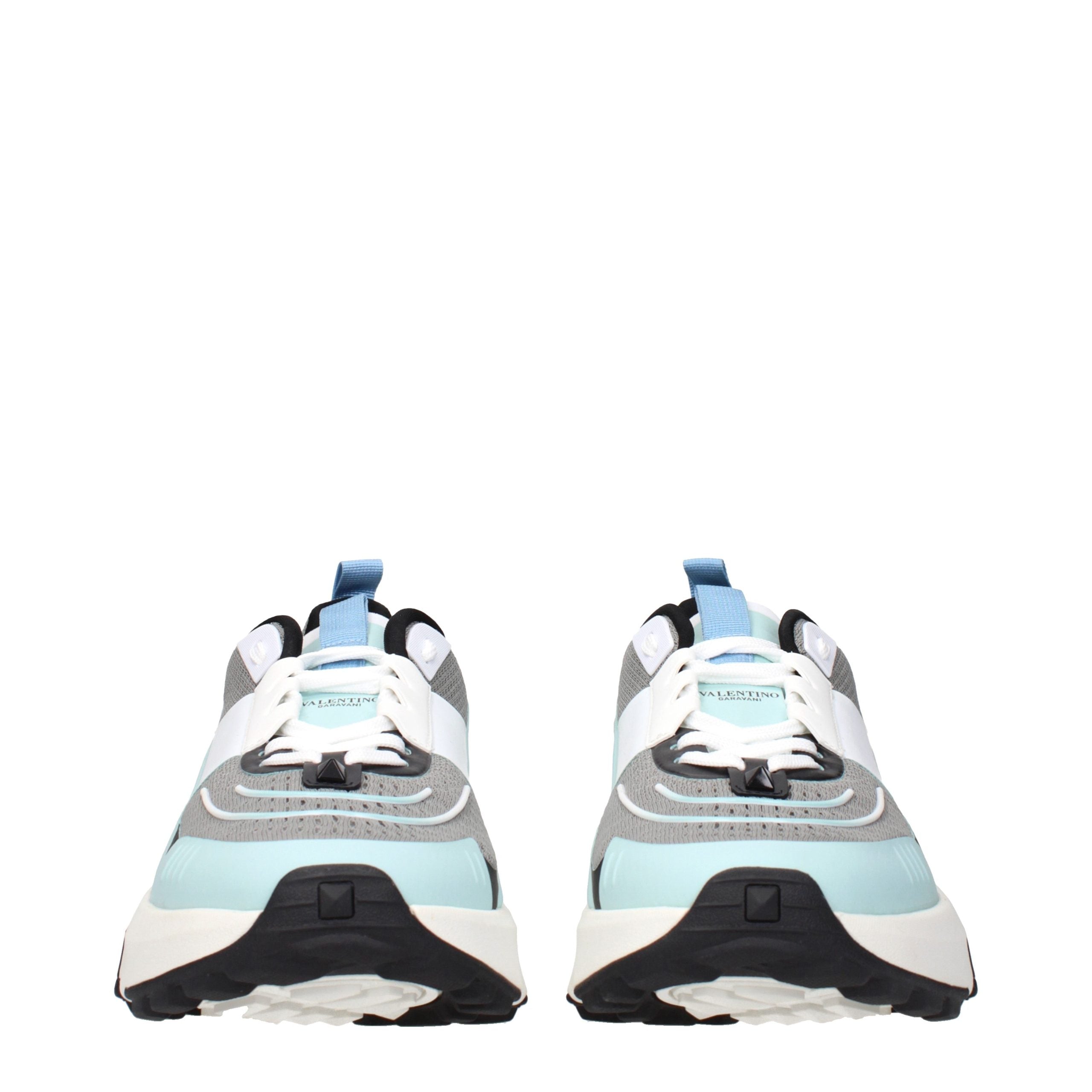 Valentino Garavani Graue Stoff-Sneaker mit niedrigem Schaft-3