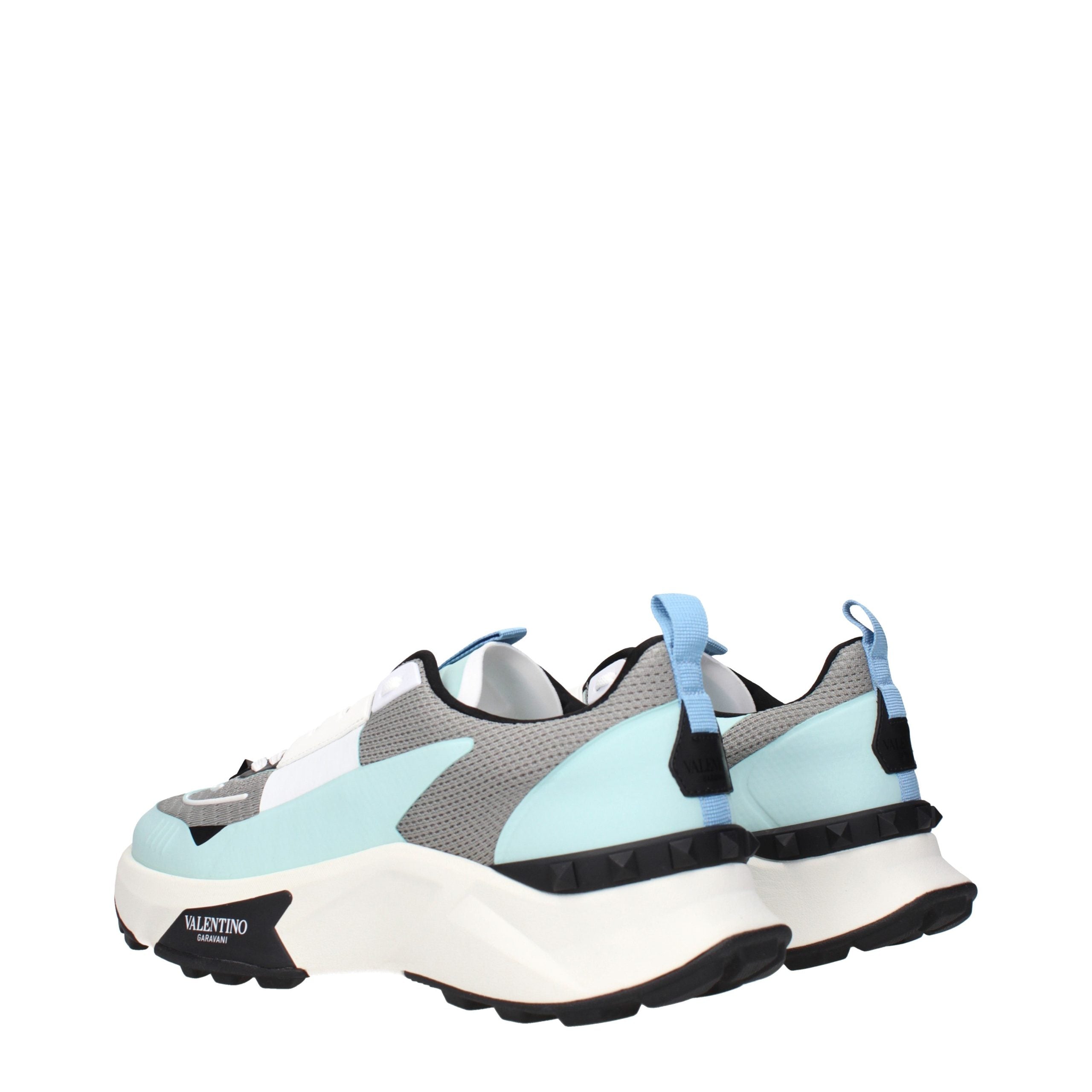 Valentino Garavani Graue Stoff-Sneaker mit niedrigem Schaft-4