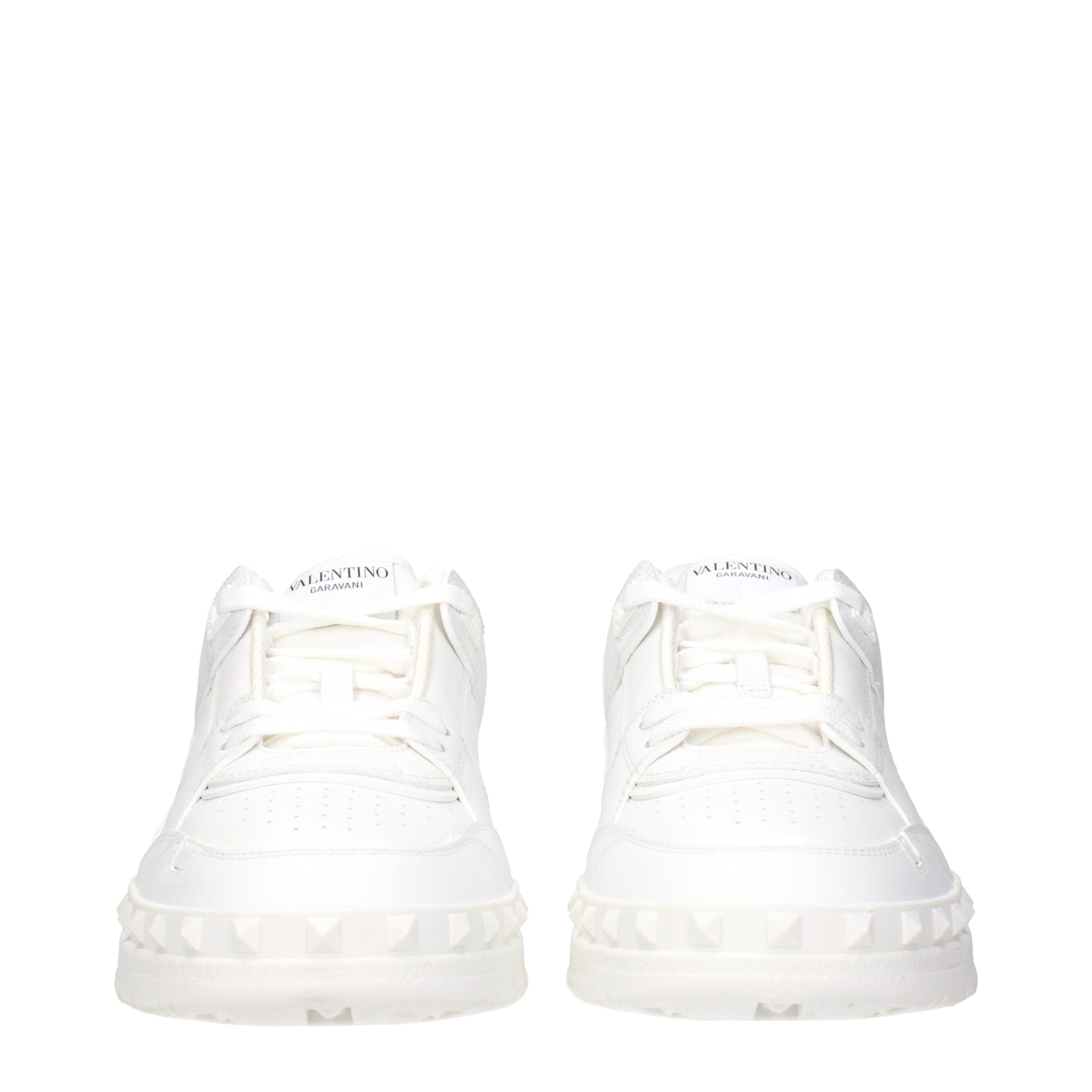 Valentino Garavani Weiße Leder-Sneaker-3