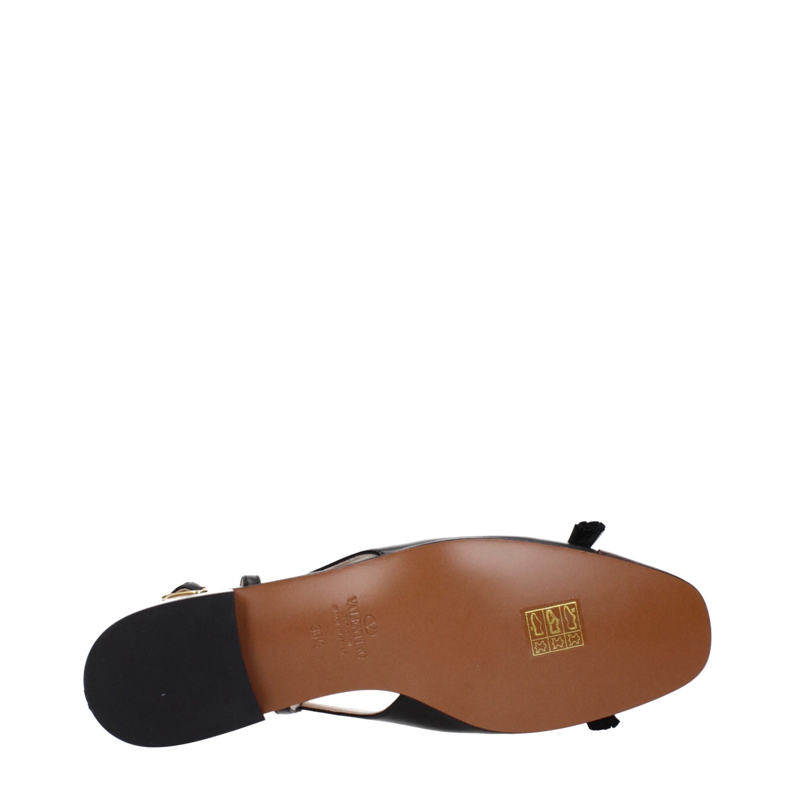 Valentino Garavani Schwarze Ballerinas aus Leder-5