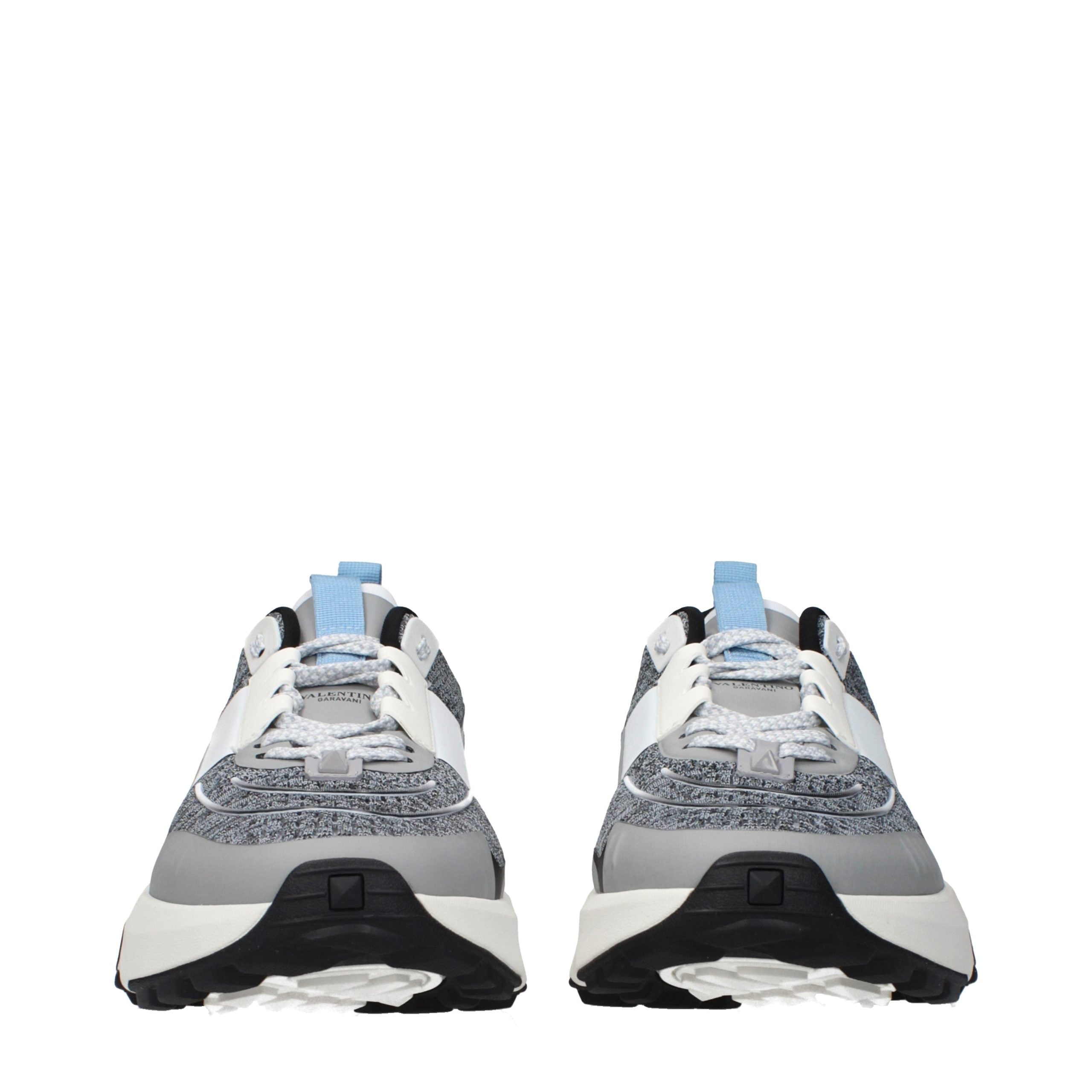 Valentino Garavani Graue Stoff-Sneaker mit niedrigem Schaft-3