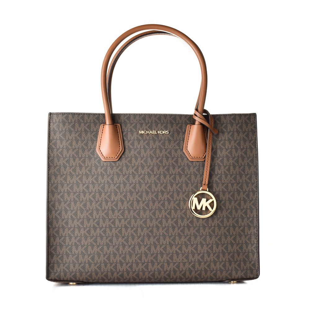 Michael Kors Braune Leder Schultertasche-1