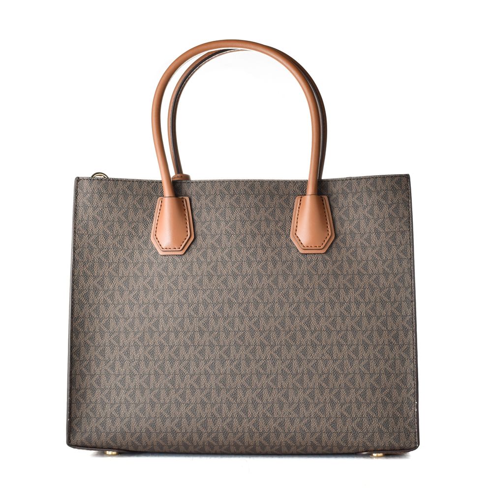 Michael Kors Braune Leder Schultertasche-2