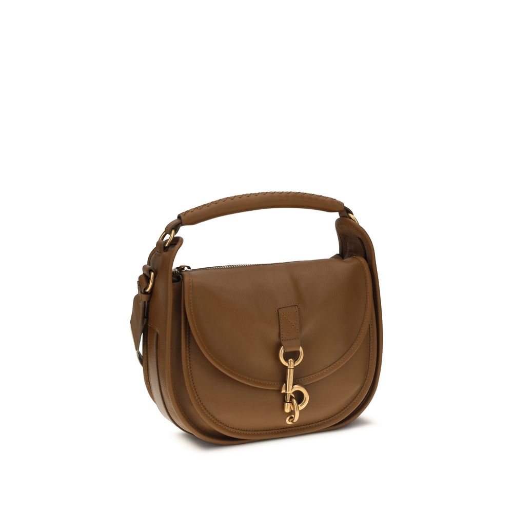 Burberry Brown Calf Leather Bos Taurus Shoulder Bag-2