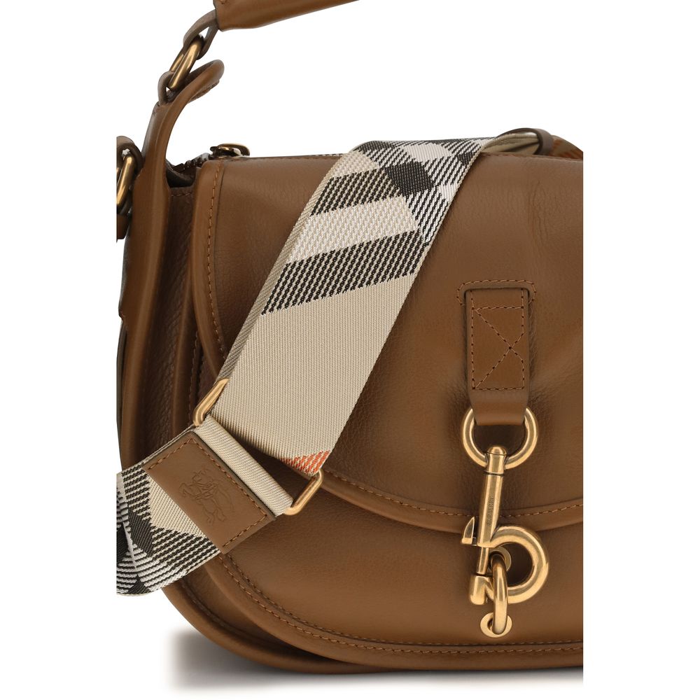 Burberry Brown Calf Leather Bos Taurus Shoulder Bag-4