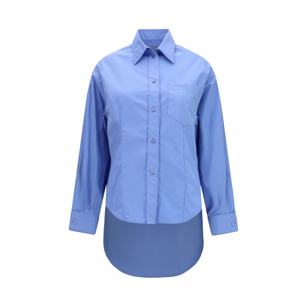 Balenciaga Blaues Baumwollhemd-1