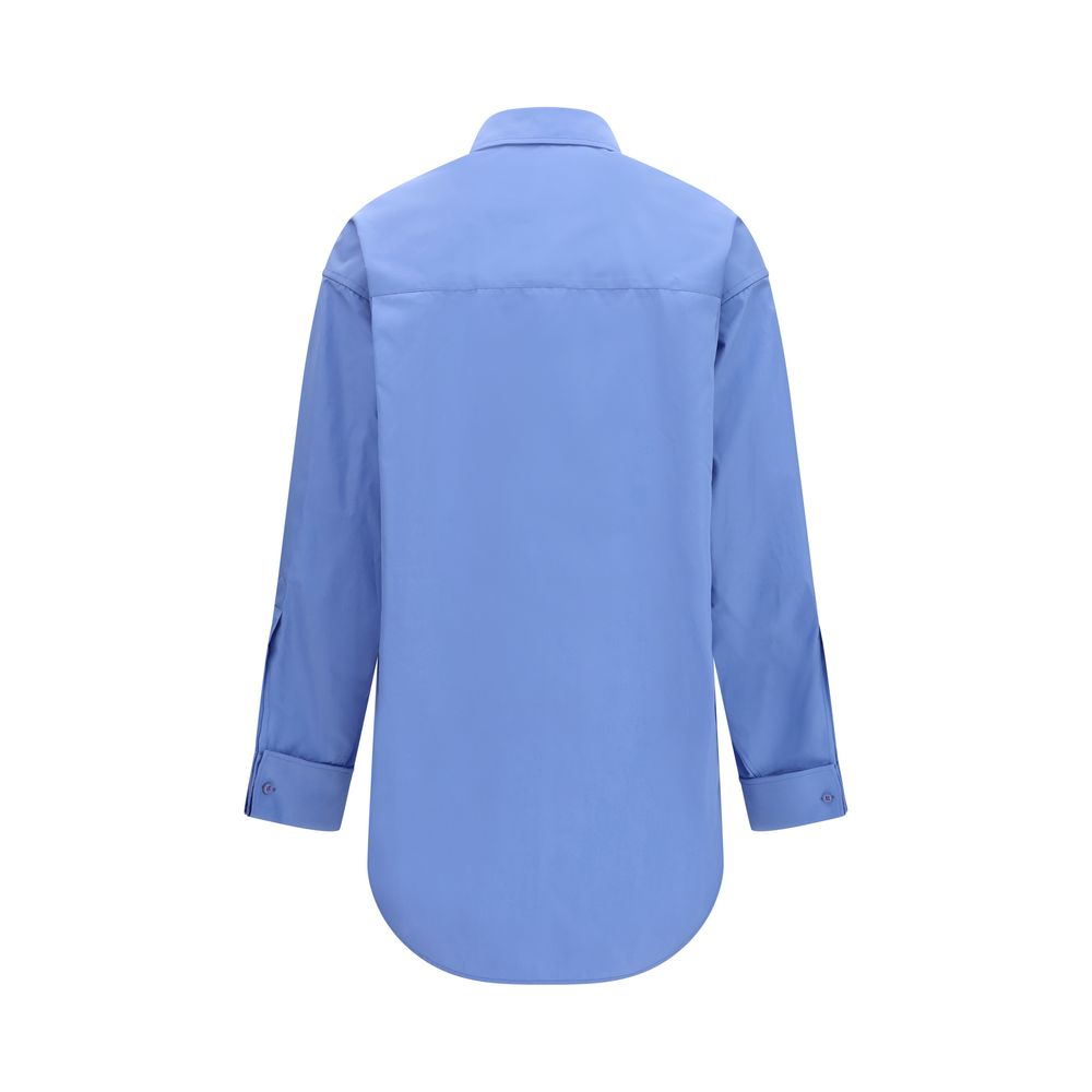 Balenciaga Blaues Baumwollhemd-2