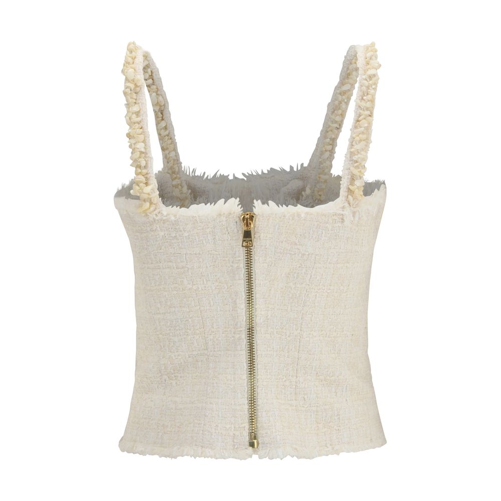 Balmain Beige Polyester Bluse-2