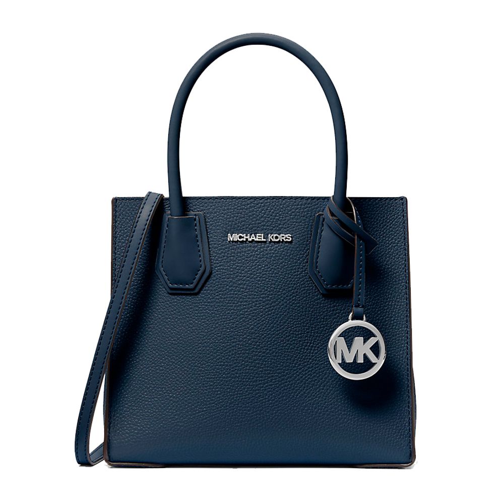 Michael Kors Blaue Pelz Handtasche-1