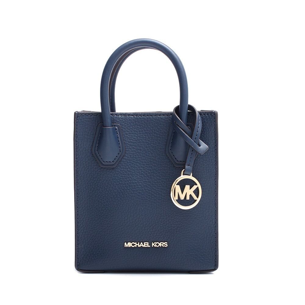 Michael Kors Blaue Pelz Handtasche-1