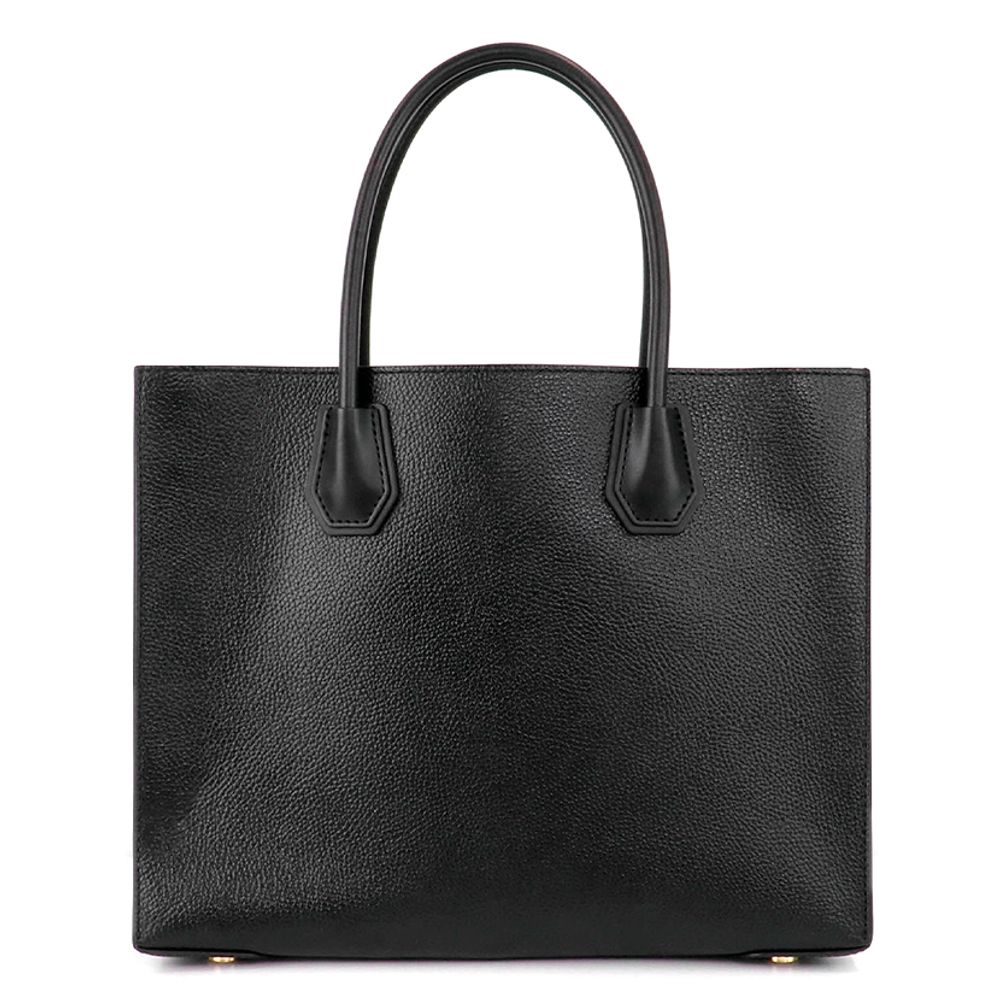 Michael Kors Schwarze Pelzhandtasche-2