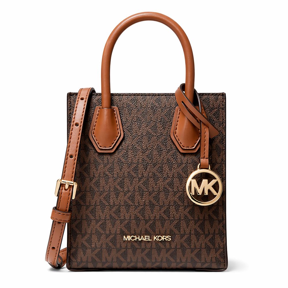 Michael Kors Braune Pelz Handtasche-1