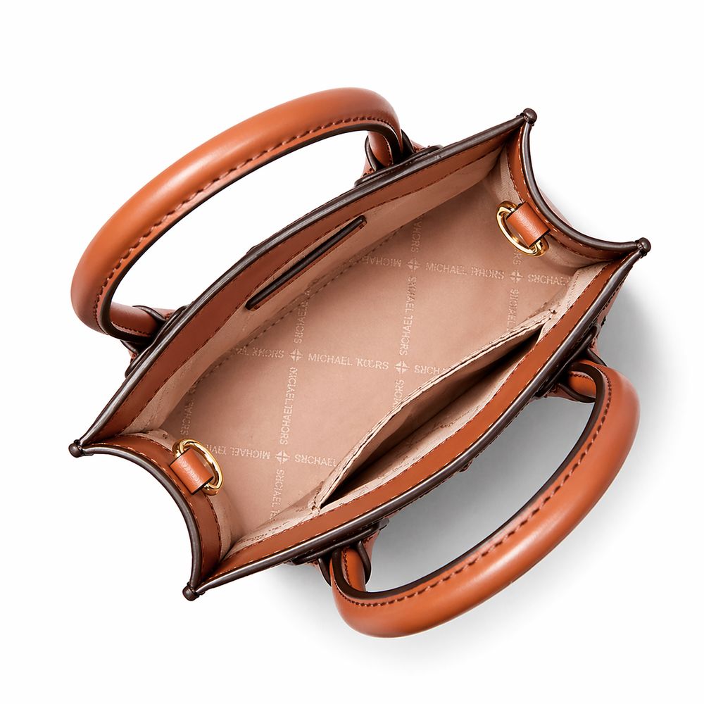 Michael Kors Braune Pelz Handtasche-3