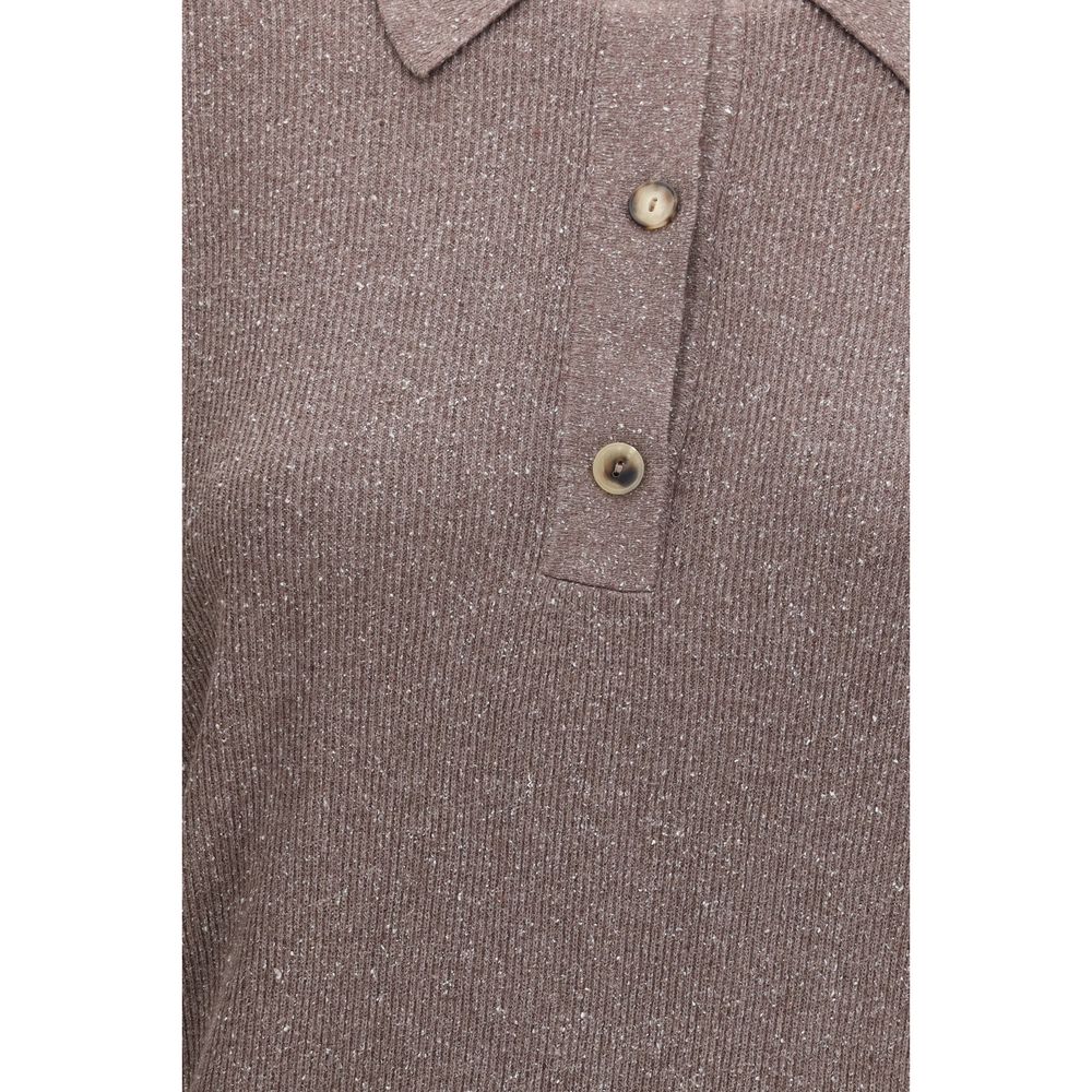 Calvin Klein Braunes Seiden-Sweatshirt-3