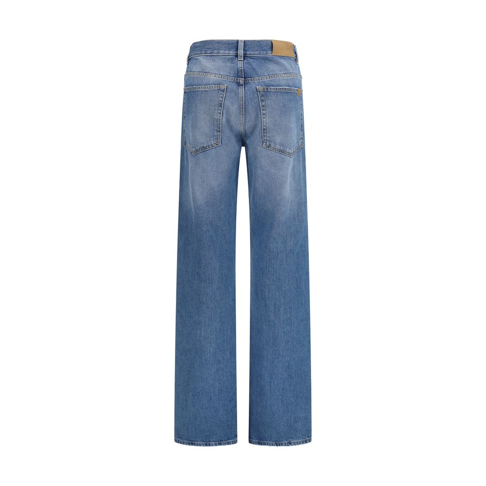 Calvin Klein Blaue Jeans aus Baumwolle im geraden Schnitt-2