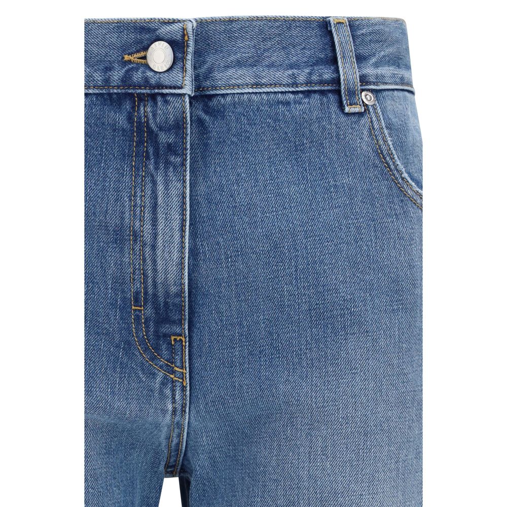Calvin Klein Blaue Jeans aus Baumwolle im geraden Schnitt-3