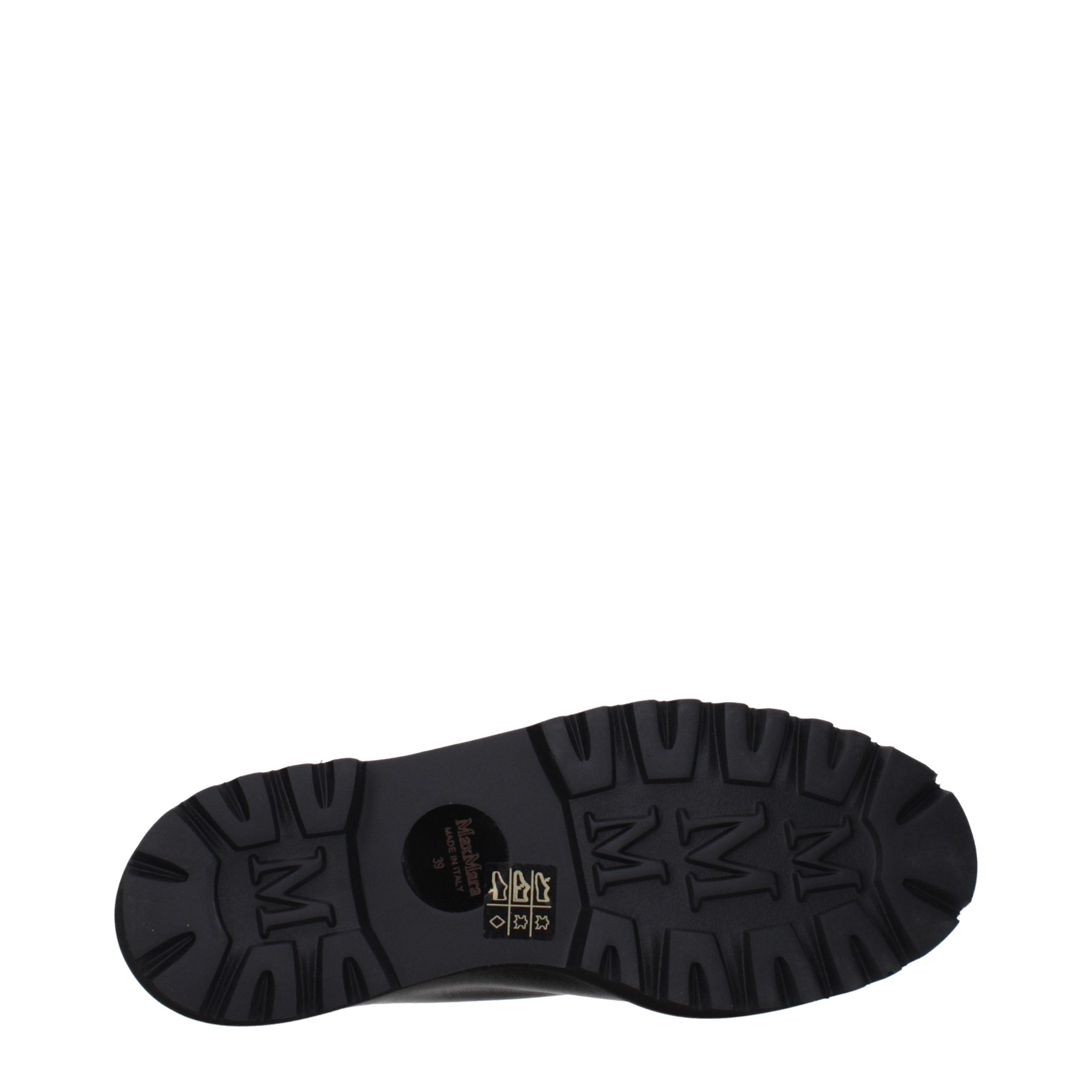 Max Mara Schwarze Oxford- und Derby-Schuhe aus Leder-5