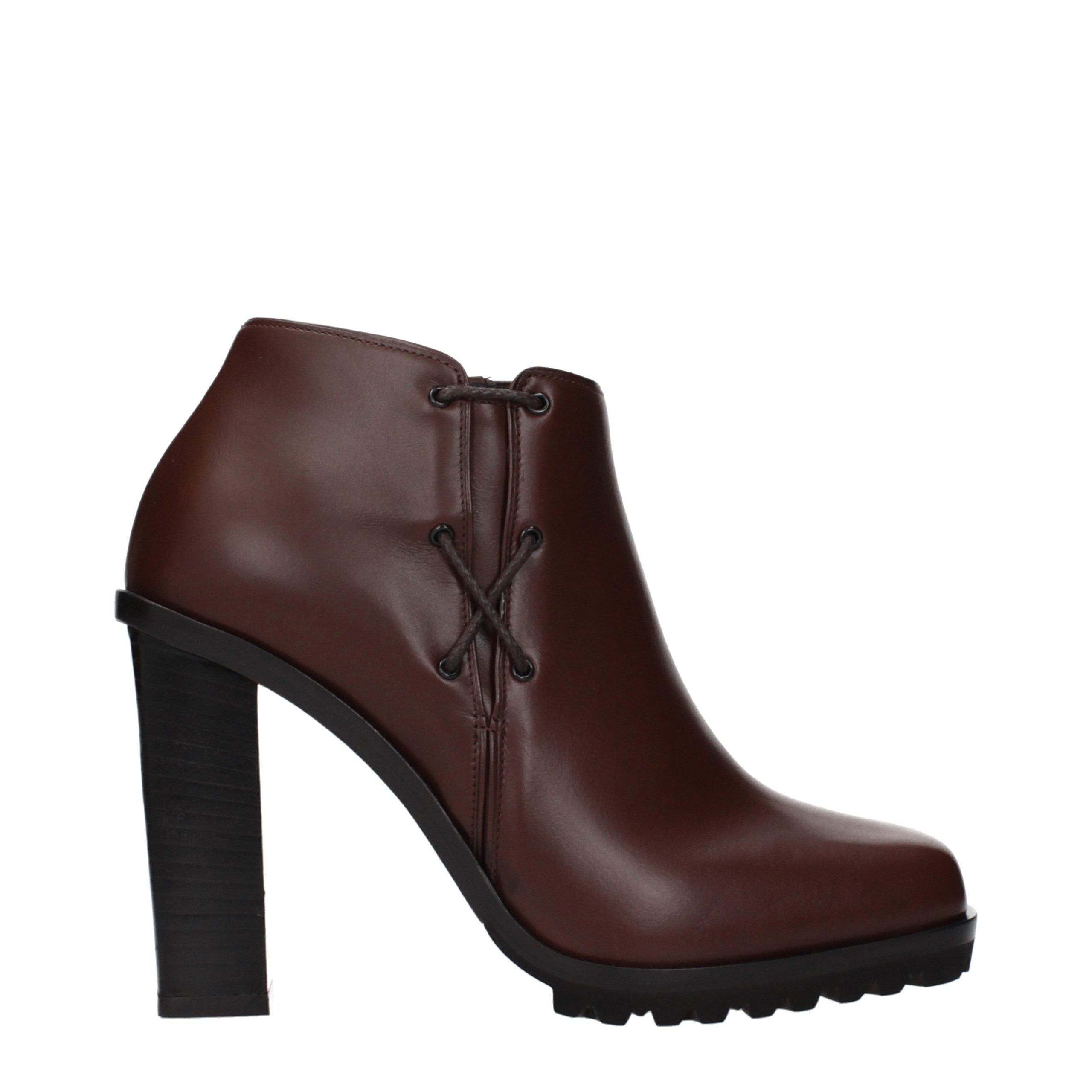 Max Mara Braune Lederstiefeletten-1