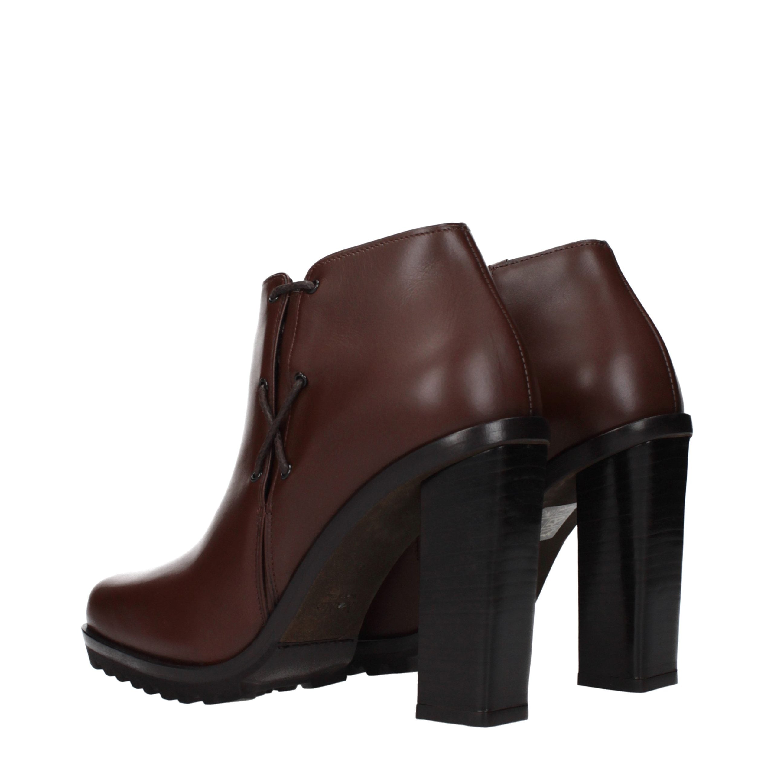 Max Mara Braune Lederstiefeletten-4