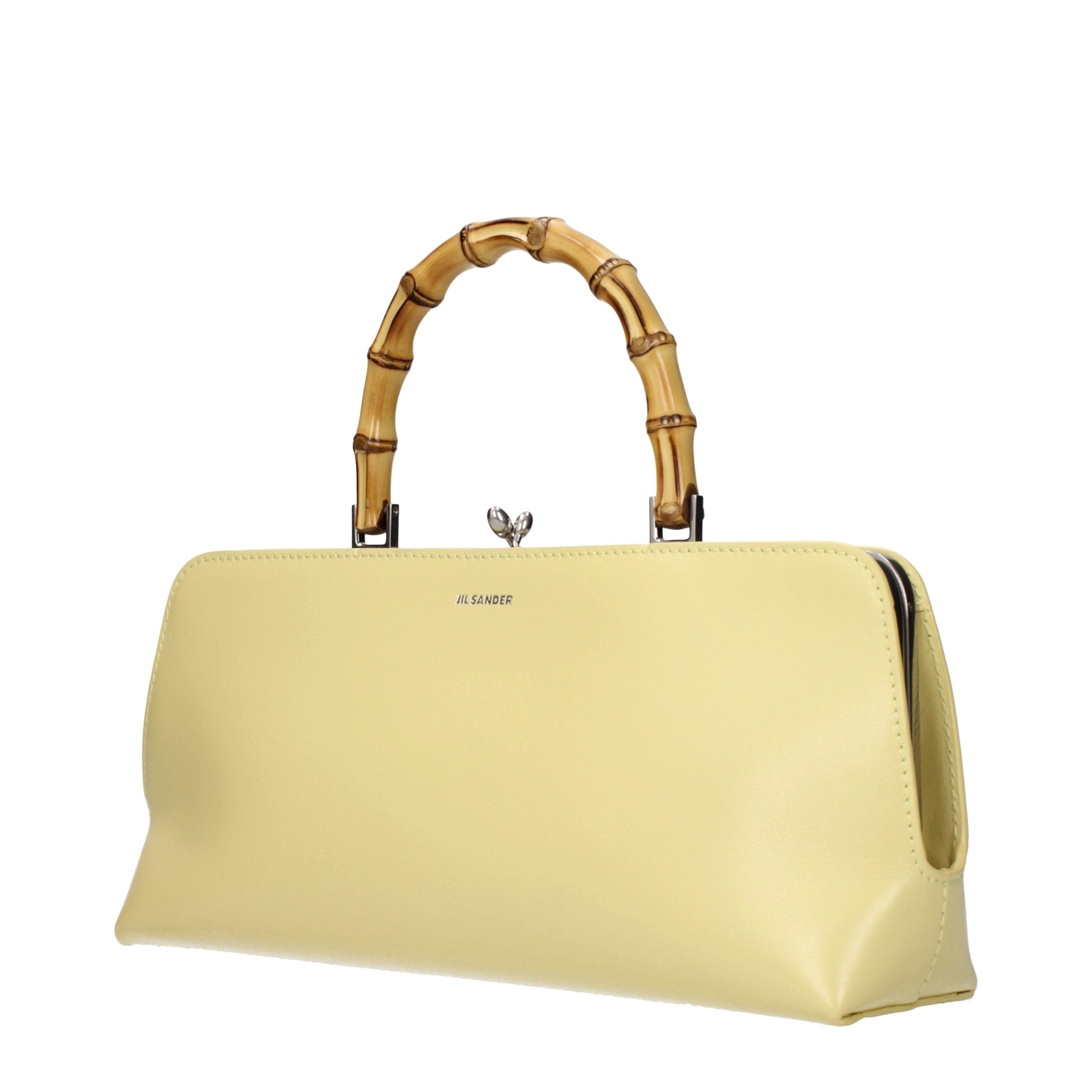 Jil Sander Gelbe Lederhandtasche-2